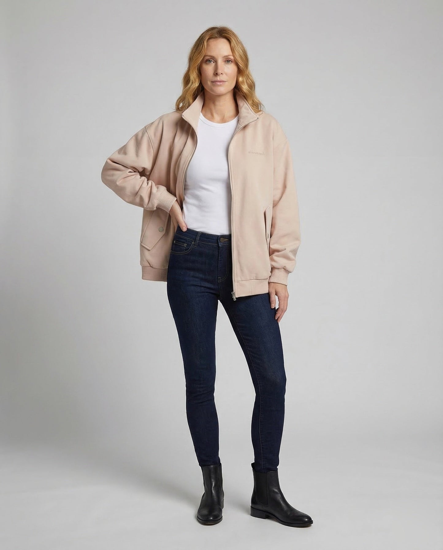 Giacca Donna con Zip Polsini a Costine Slim - Brentozzi