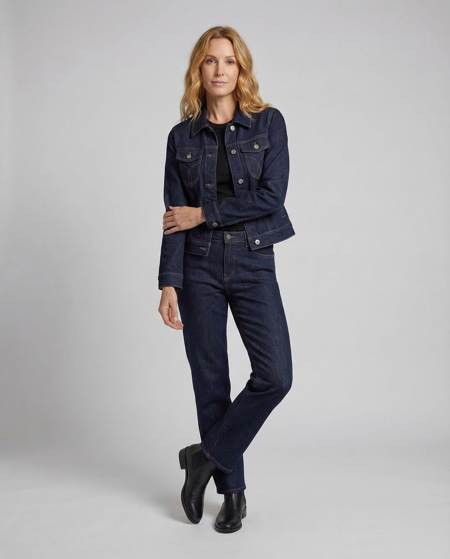 Jeans Donna Set Jeans a Gamba Larga - Brentozzi