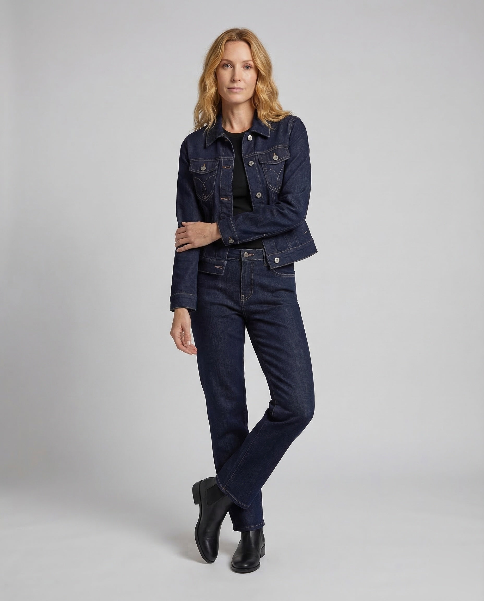 Jeans Donna Set Jeans a Gamba Larga - Brentozzi