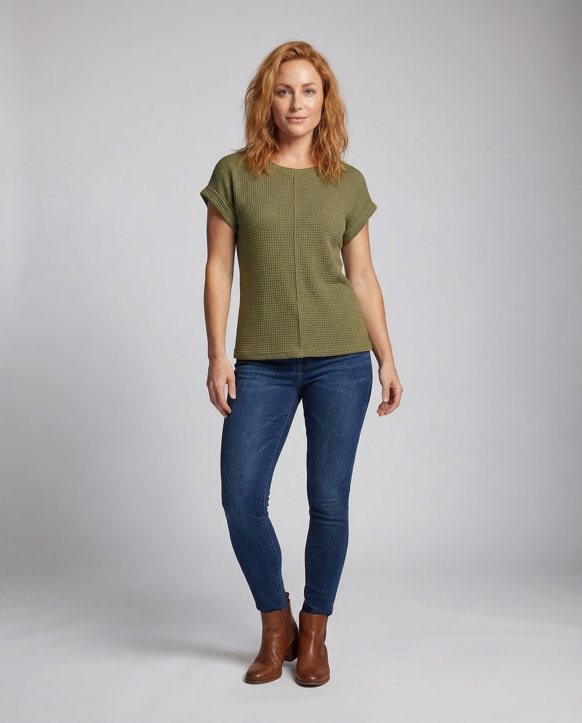 Maglia Donna in Maglia a Nido dApe con Nodo in Vita - Brentozzi