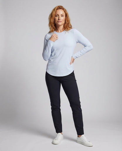 Maglia Donna Manica Lunga Girocollo Casual - Brentozzi