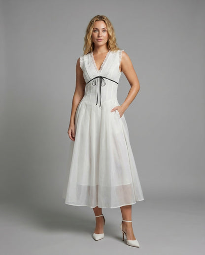Abito Midi Donna in Tulle Stile Retrò - Brentozzi