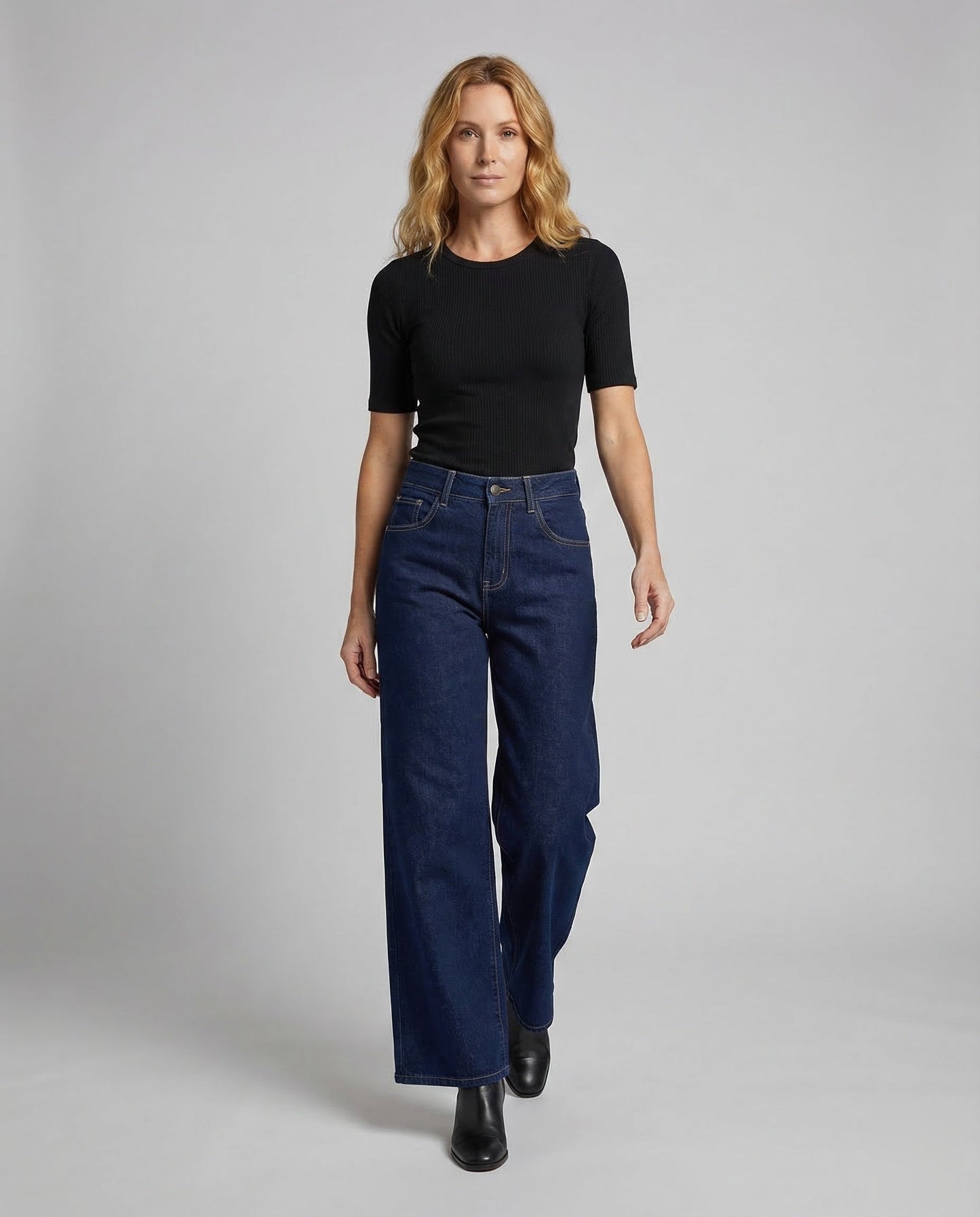 Jeans Donna Termici Gamba Larga - Brentozzi
