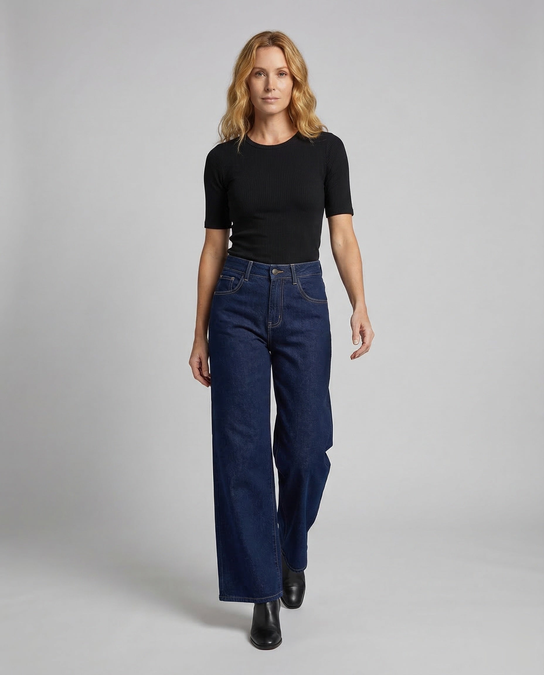 Jeans Donna Termici Gamba Larga - Brentozzi