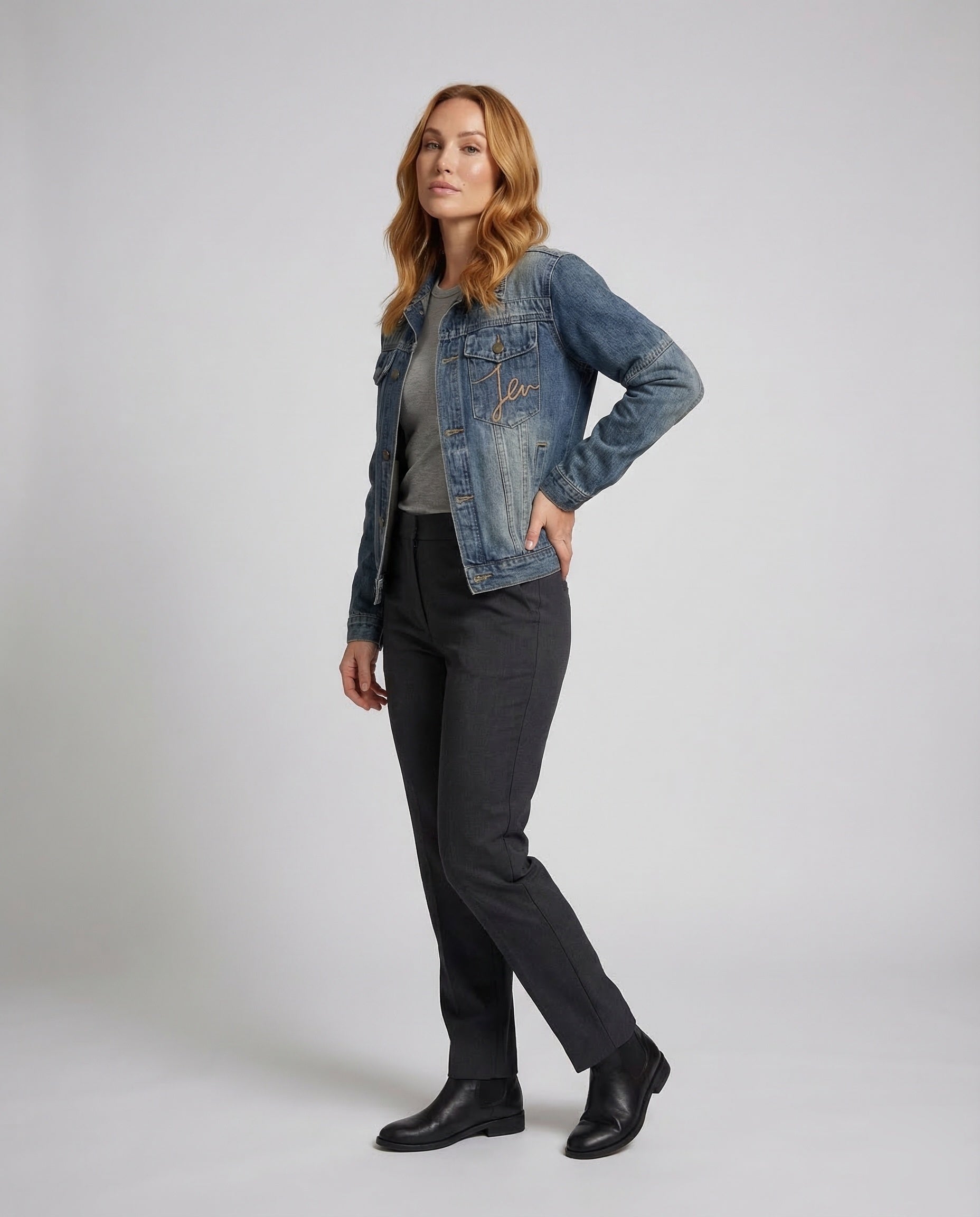 Giacca Denim Donna Stile Vintage Vestibilità Classica - Brentozzi