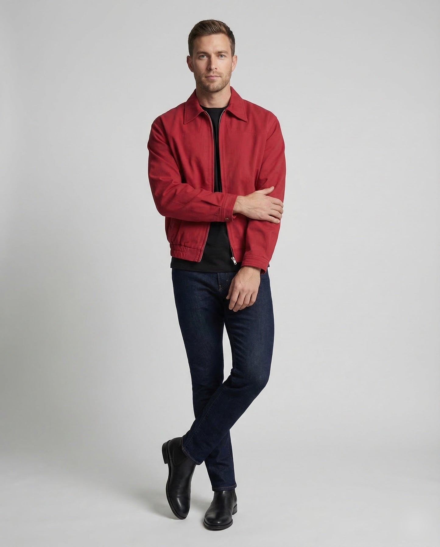 Giacca Harrington Uomo con Zip - Brentozzi