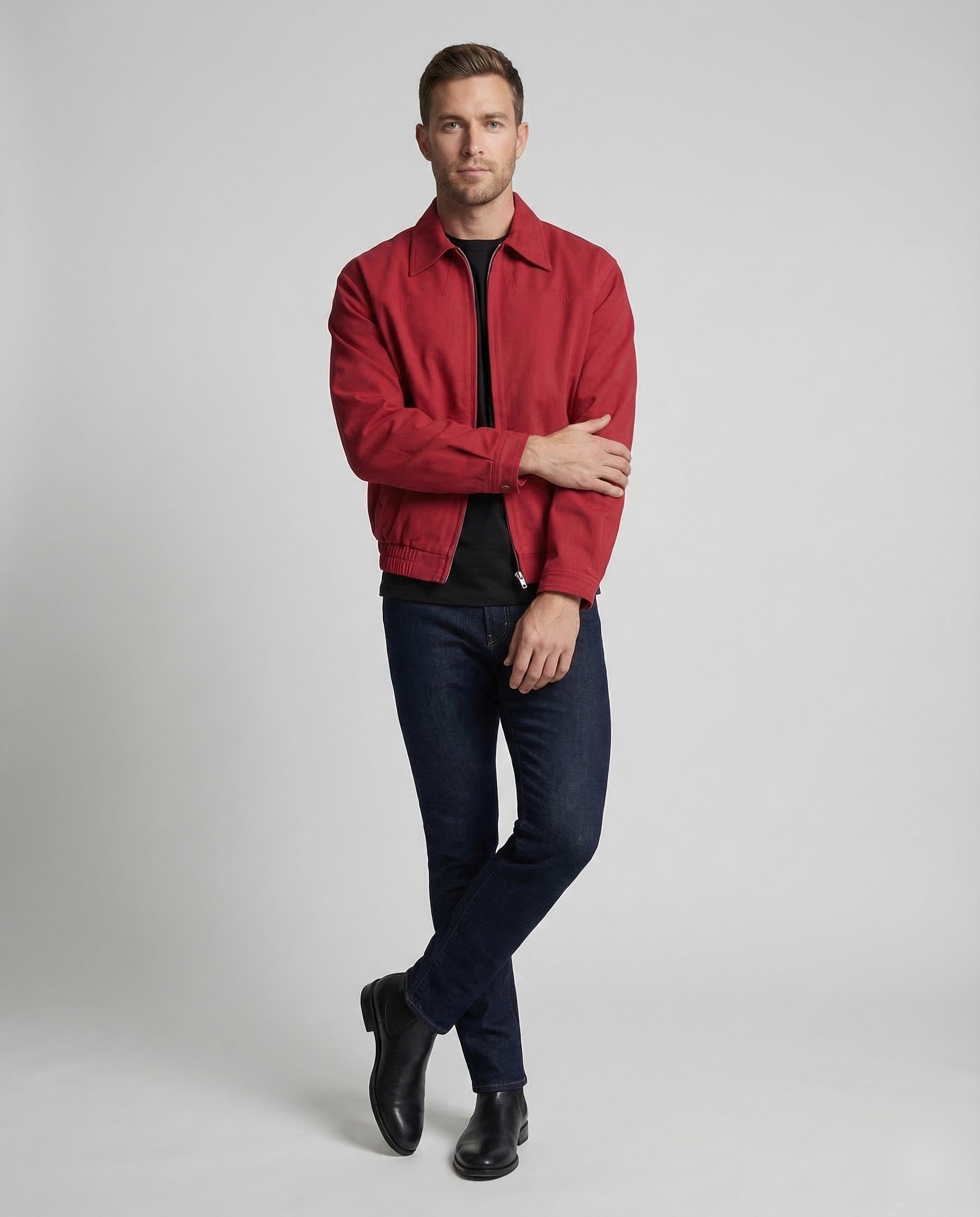 Giacca Harrington Uomo con Zip - Brentozzi