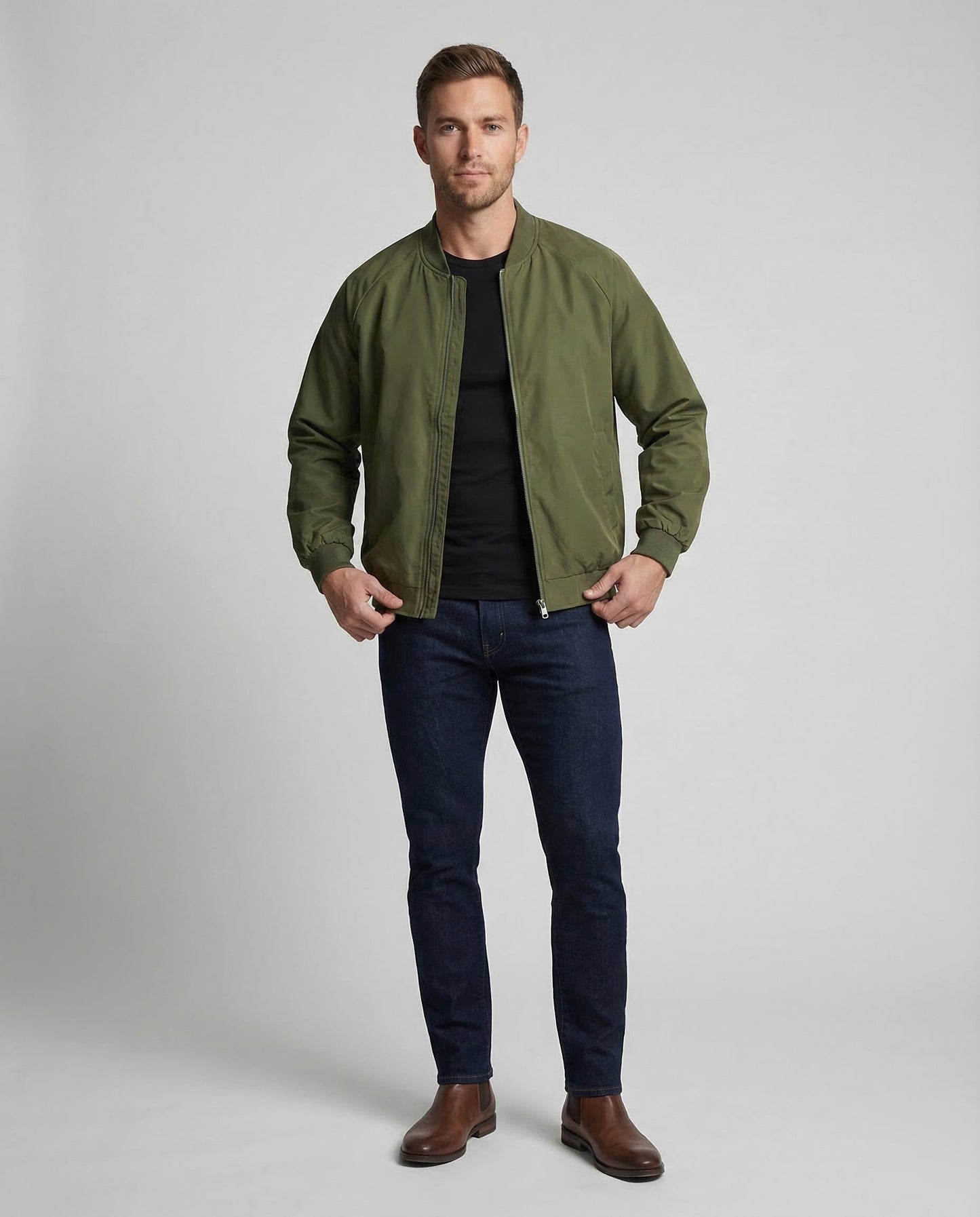 Giubbotto Uomo Flight con Zip Due Vie - Brentozzi