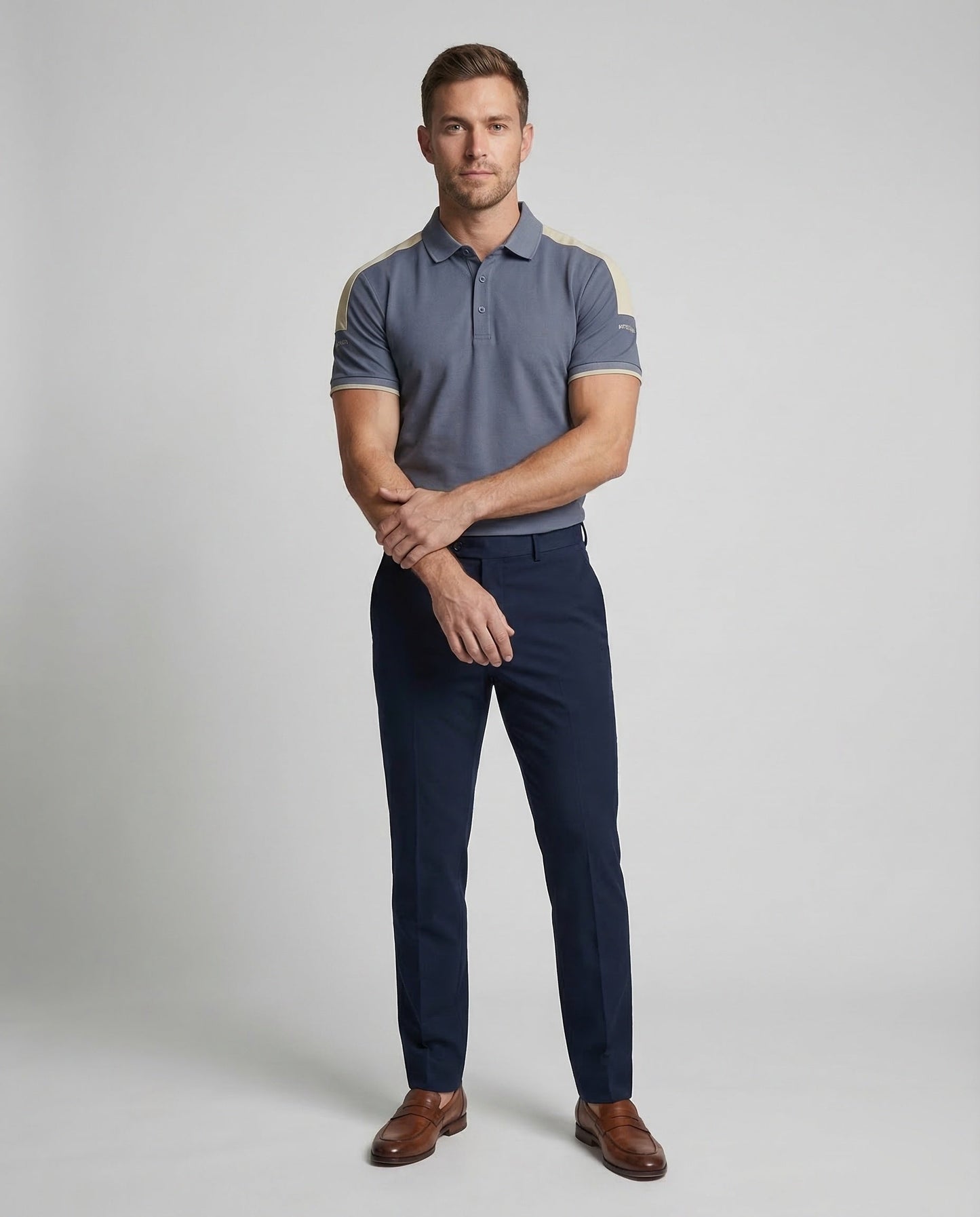 Polo Uomo Performance con Righe a Contrasto - Brentozzi