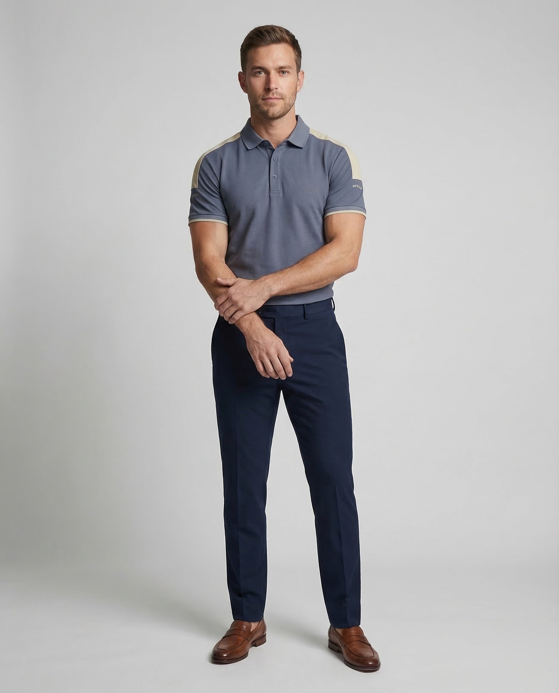 Polo Uomo Performance con Righe a Contrasto - Brentozzi