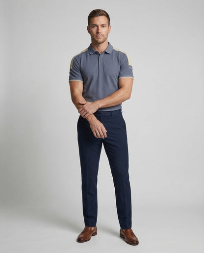 Polo Uomo Performance con Righe a Contrasto - Brentozzi