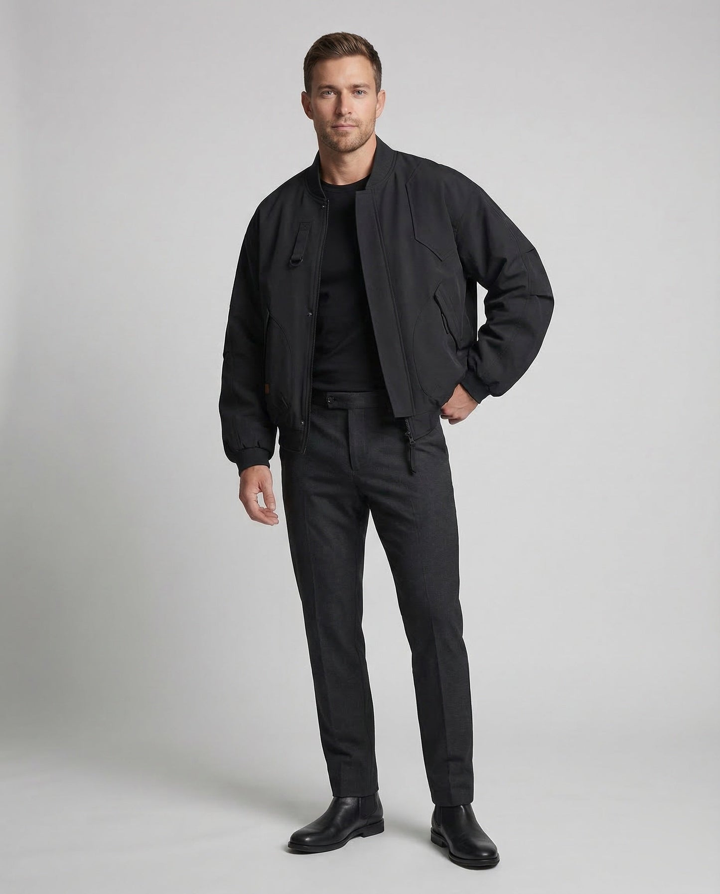 Giacca Pilota Uomo Stile Utilitaristico D-Ring - Brentozzi