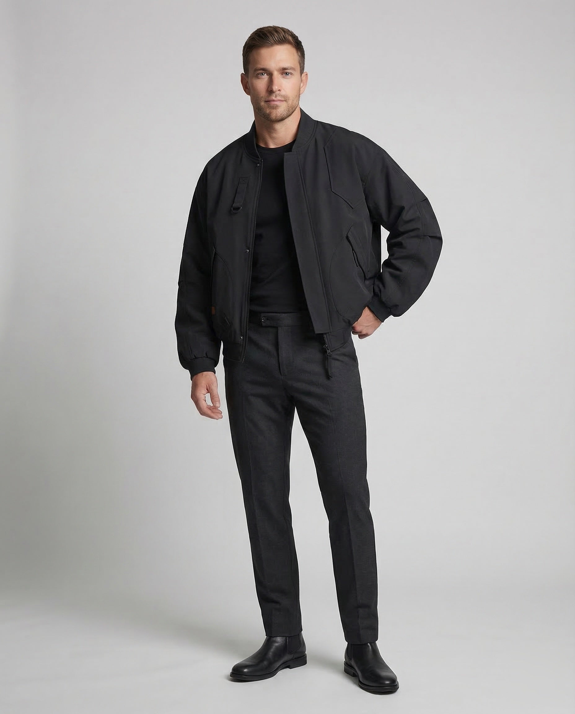 Giacca Pilota Uomo Stile Utilitaristico D-Ring - Brentozzi