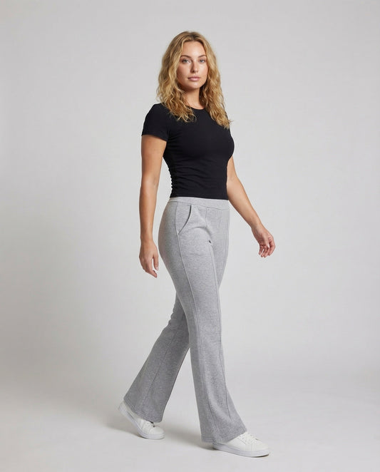 Pantaloni Donna in Felpa Garzata Vestibilità Svasata - Brentozzi