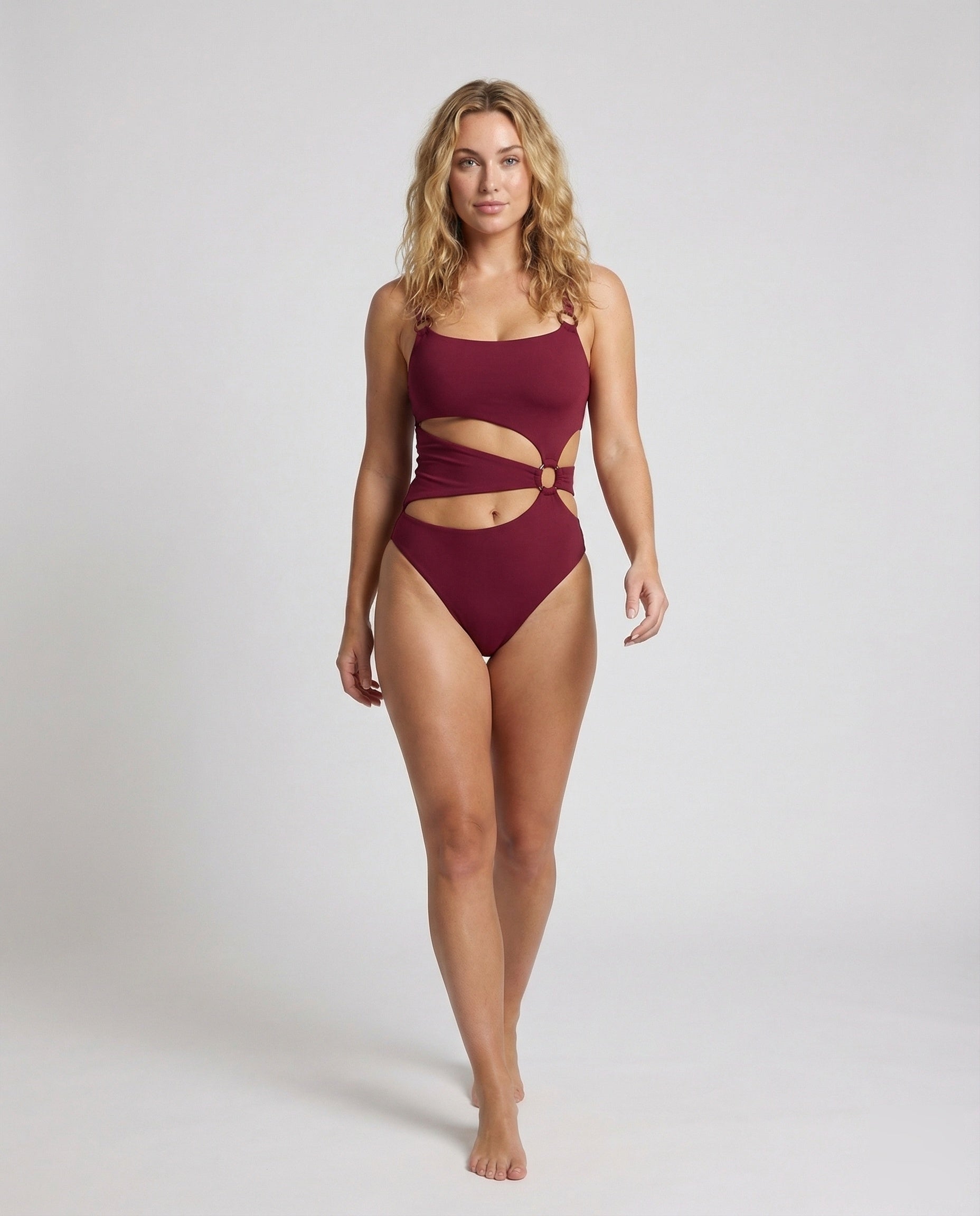 Costume da Bagno Donna con Tagli Laterali Scultorei - Brentozzi