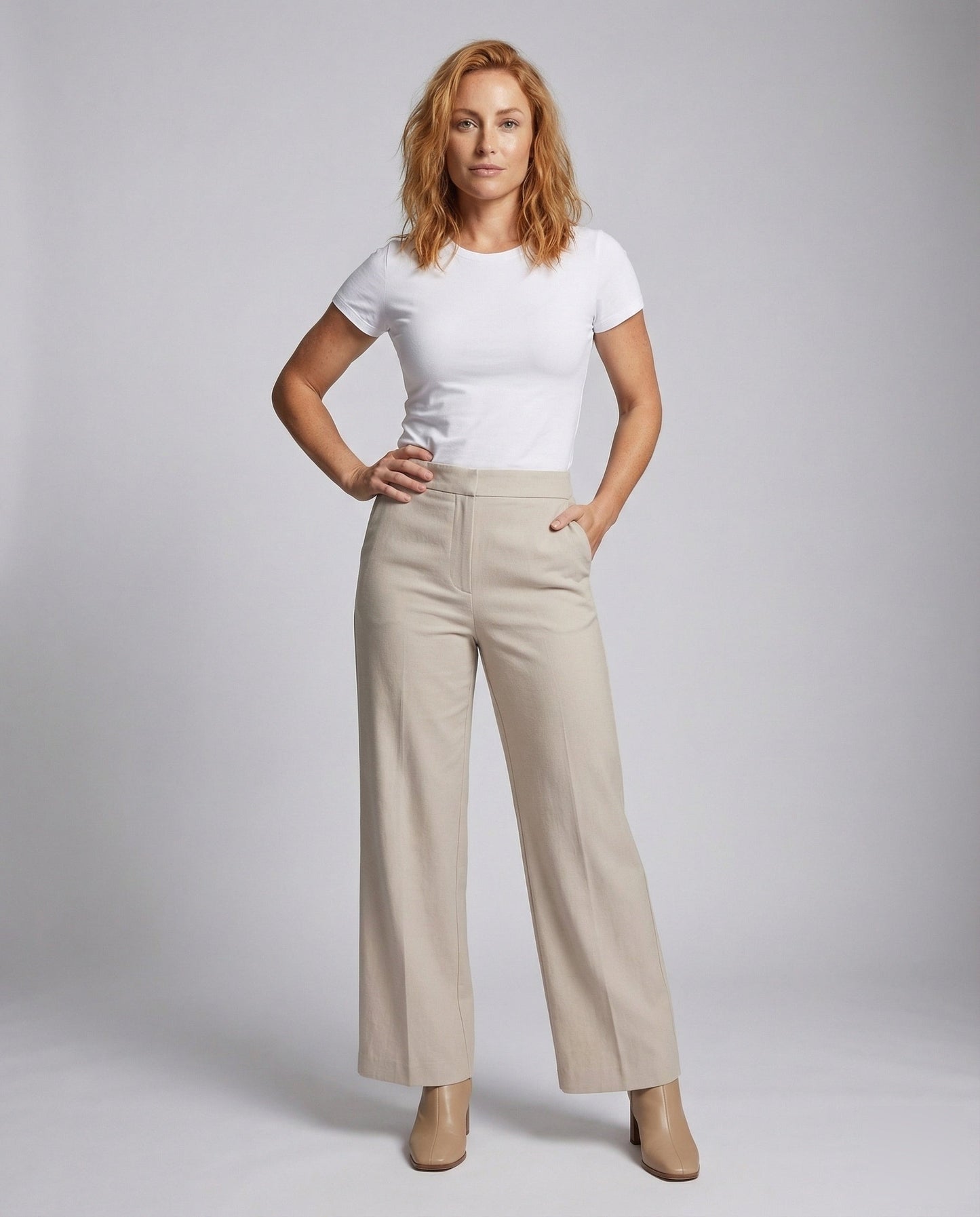 Pantaloni Donna Minimalisti con Spacco Laterale - Brentozzi
