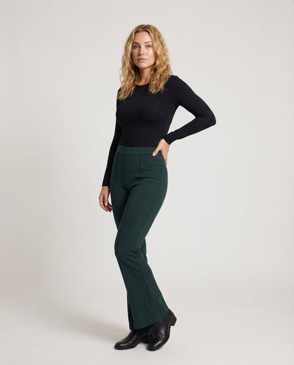 Pantaloni Donna Stretch Flare Cucitura Centrale - Brentozzi
