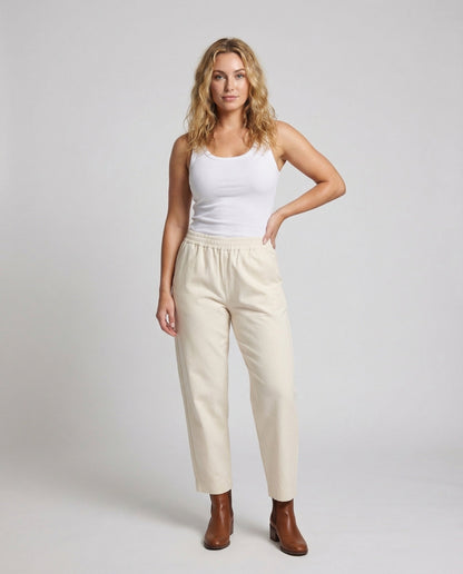 Pantaloni Donna Eleganti con Piega Vestibilità Ampia - Brentozzi