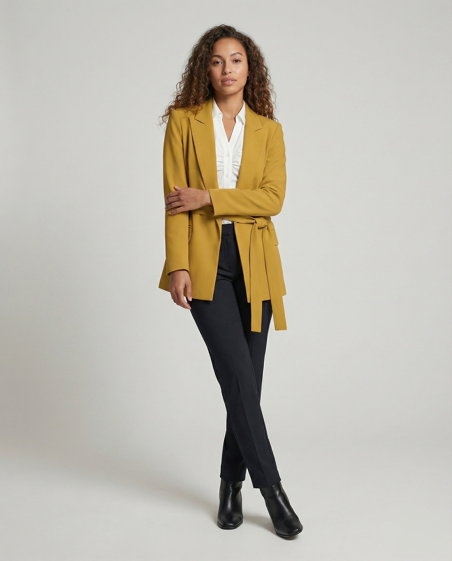 Blazer Donna Slim Fit con Cintura a Nastro - Brentozzi