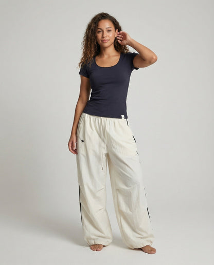 Pantaloni Cargo Donna con Bande Laterali Stile Balloon - Brentozzi