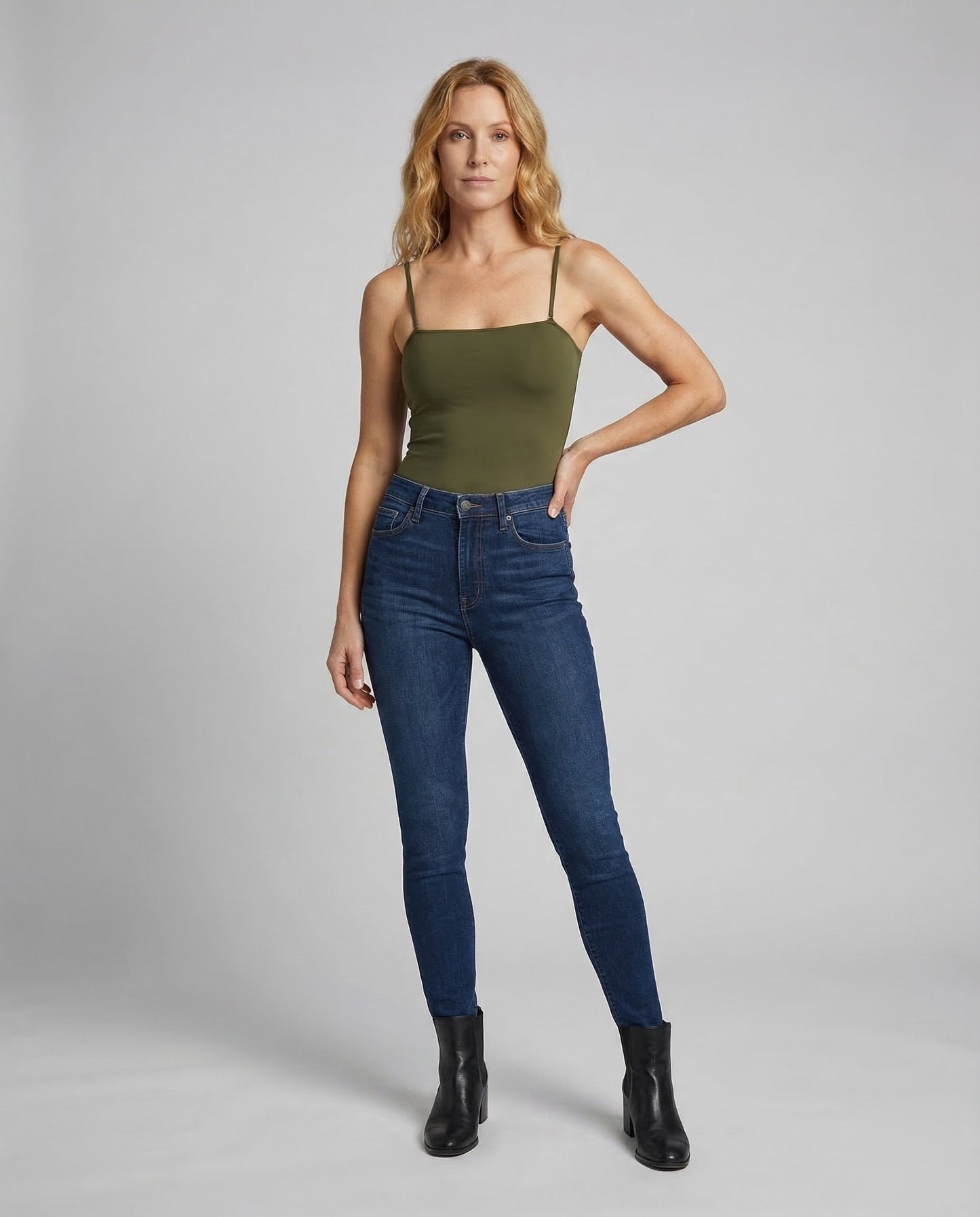 Costume da Bagno Donna Scollo Quadrato Spalline Sottili - Brentozzi