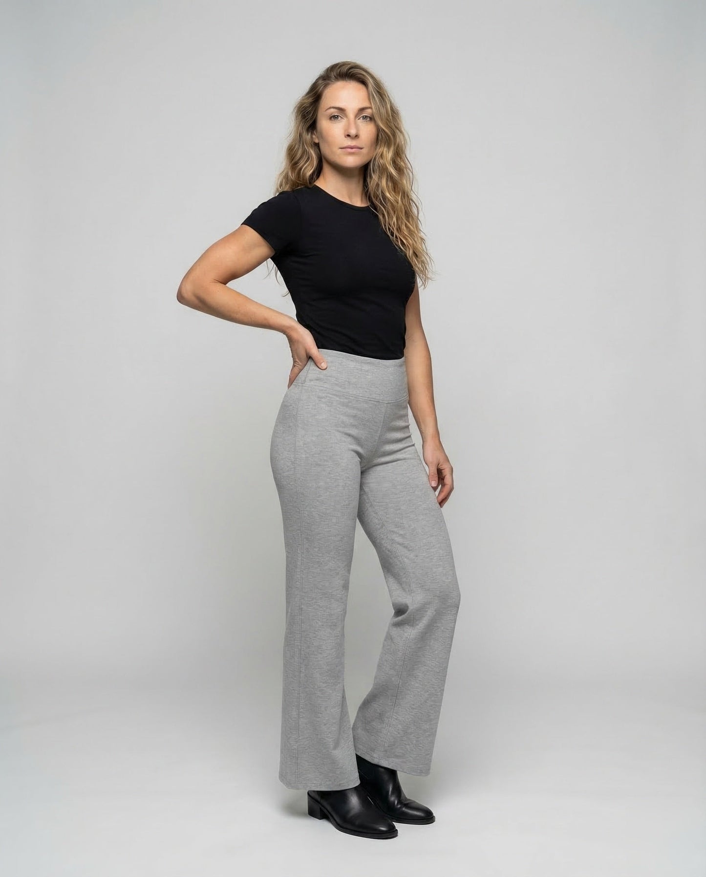 Pantaloni Palazzo Donna Morbidi Vita Elasticizzata - Brentozzi