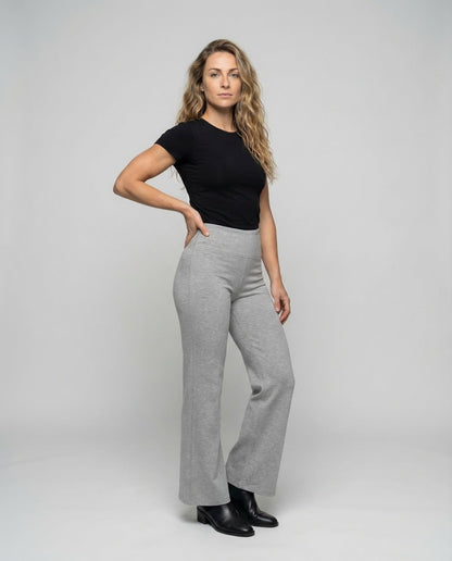 Pantaloni Palazzo Donna Morbidi Vita Elasticizzata - Brentozzi