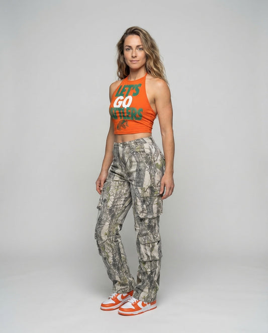 Donna Sportivo Scollo Halter Stampa Frontale - Brentozzi