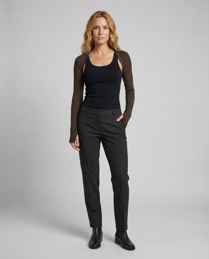 Bolero Corto Donna in Jersey Stretch Manica Raglan - Brentozzi