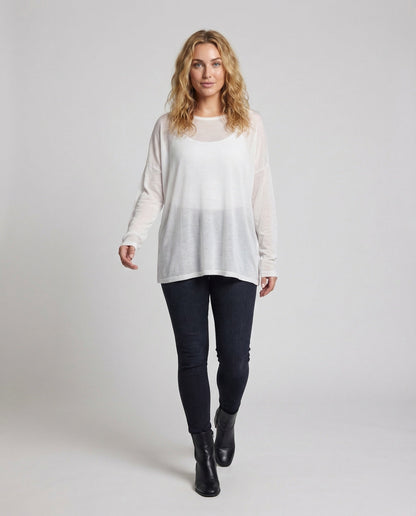 Maglia Donna Manica Lunga Spalline Incrociate Scollo Schiena - Brentozzi