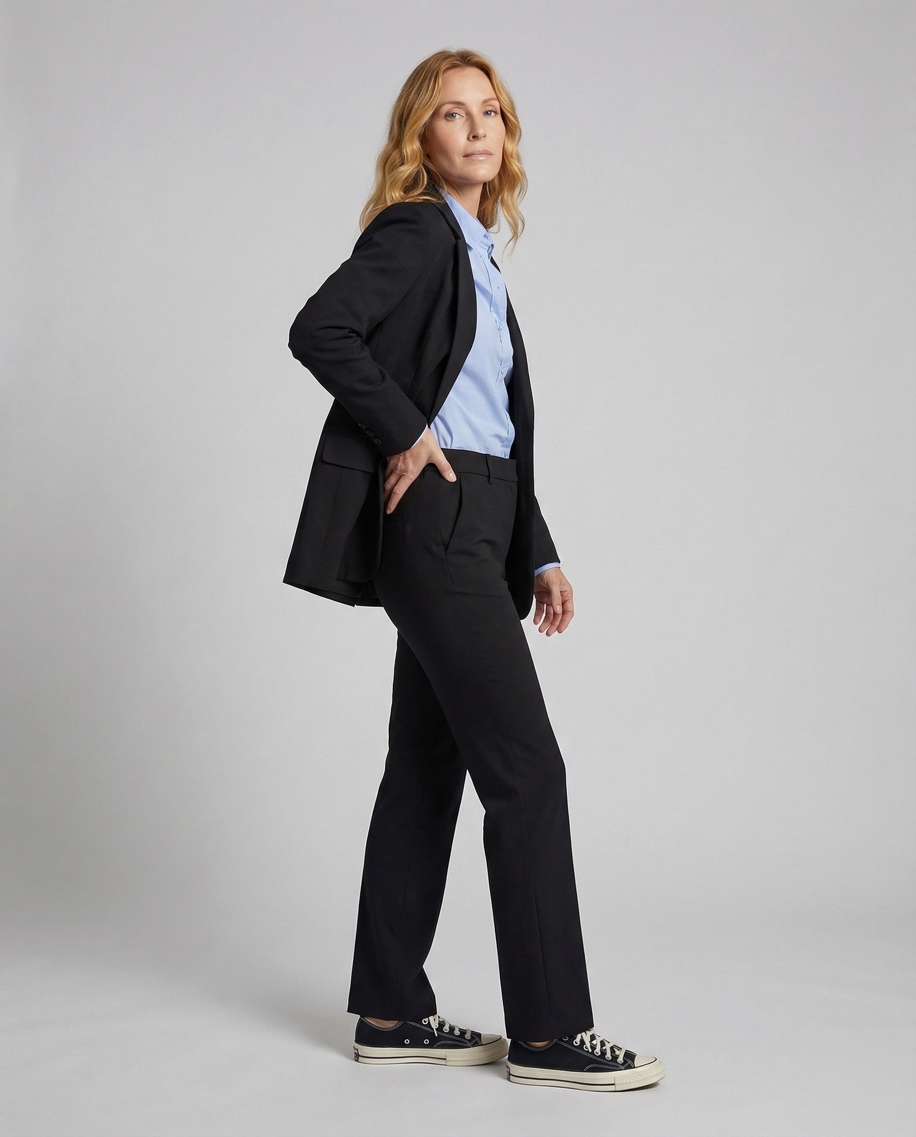 Blazer Donna Stile Boyfriend Tasche a Filetto - Brentozzi