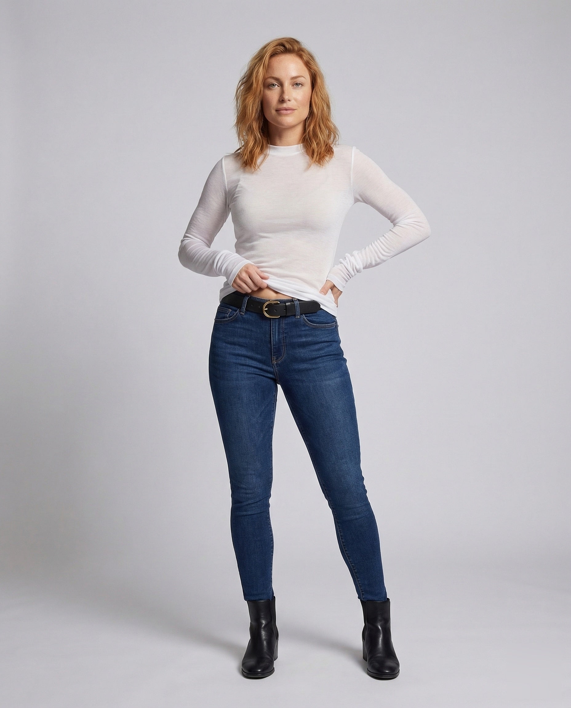 Maglia Donna in Mesh Manica Lunga Sagomata - Brentozzi