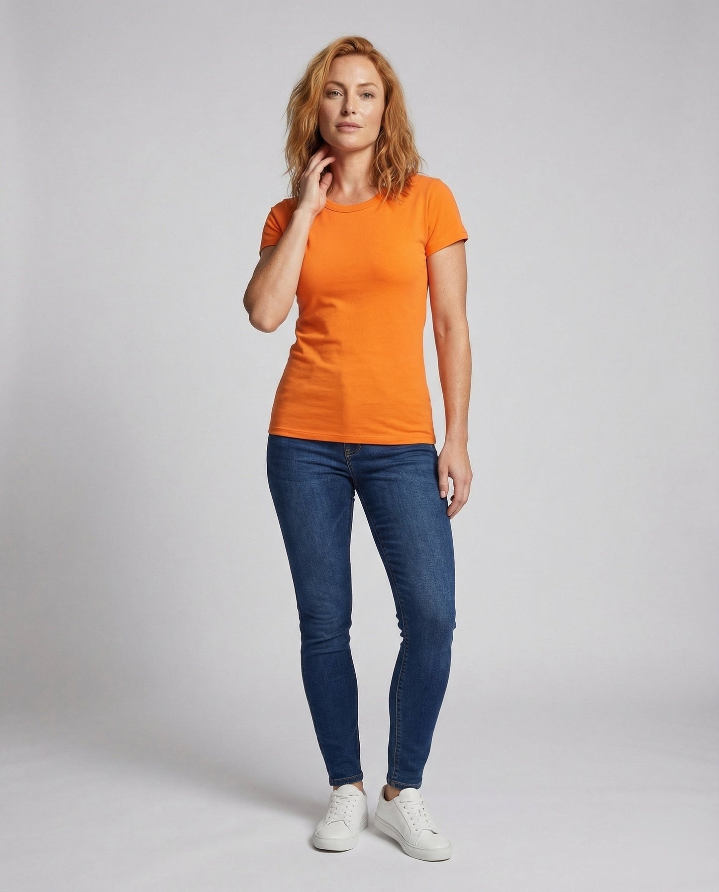 Maglia Basic Donna Cotone Girocollo Classica - Brentozzi