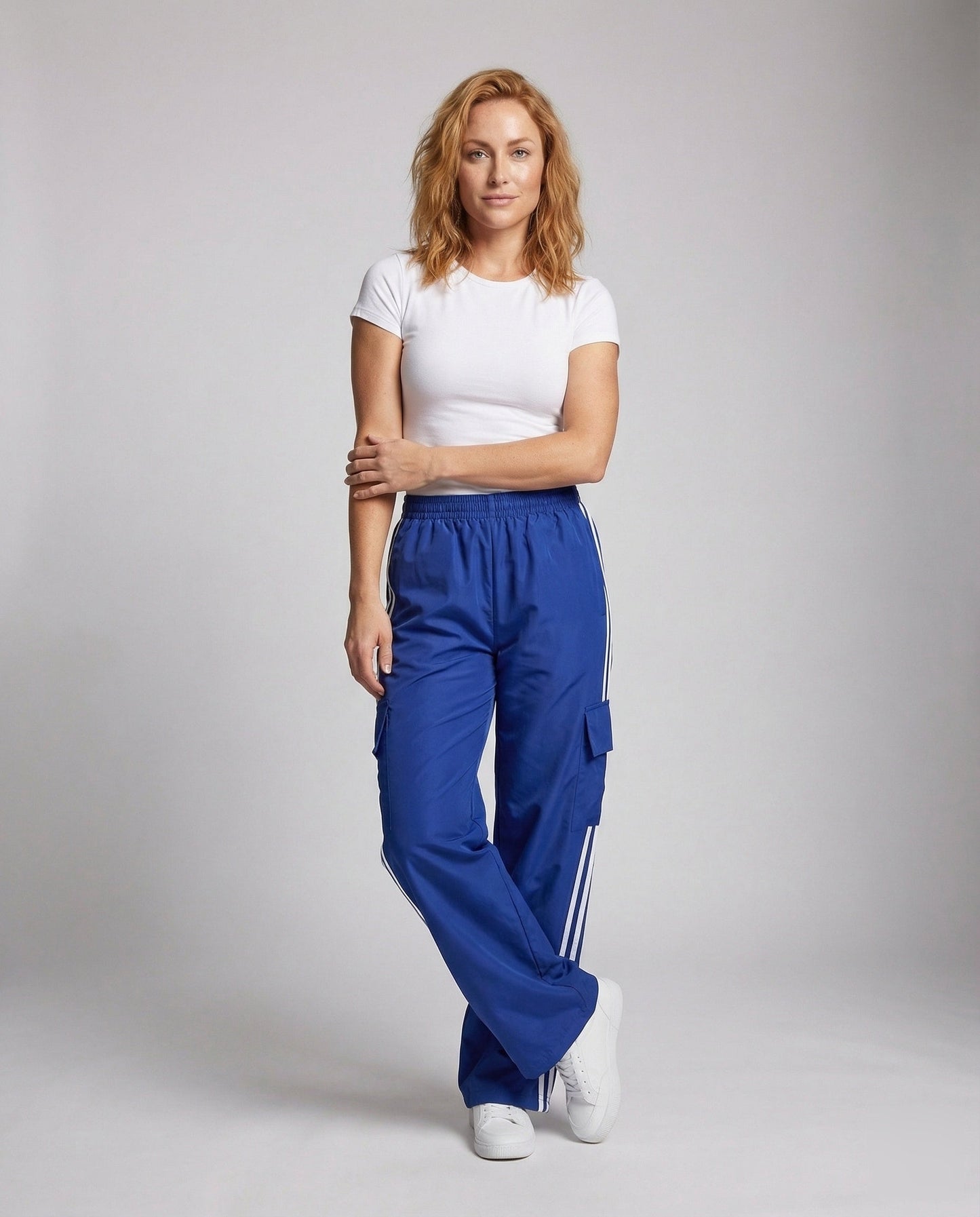 Pantaloni Cargo Donna con Strisce Laterali Comodi - Brentozzi