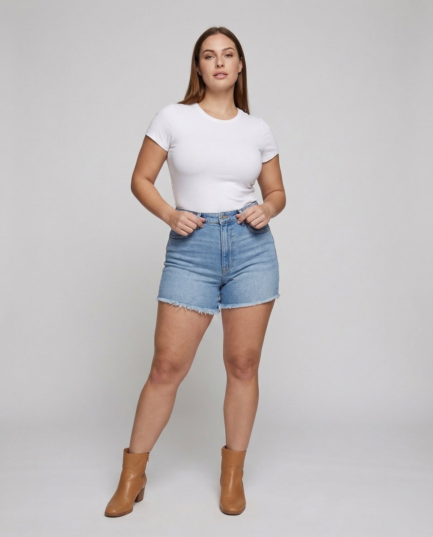 Jeansshorts Donna Modellanti Orlo Sfrangiato - Brentozzi