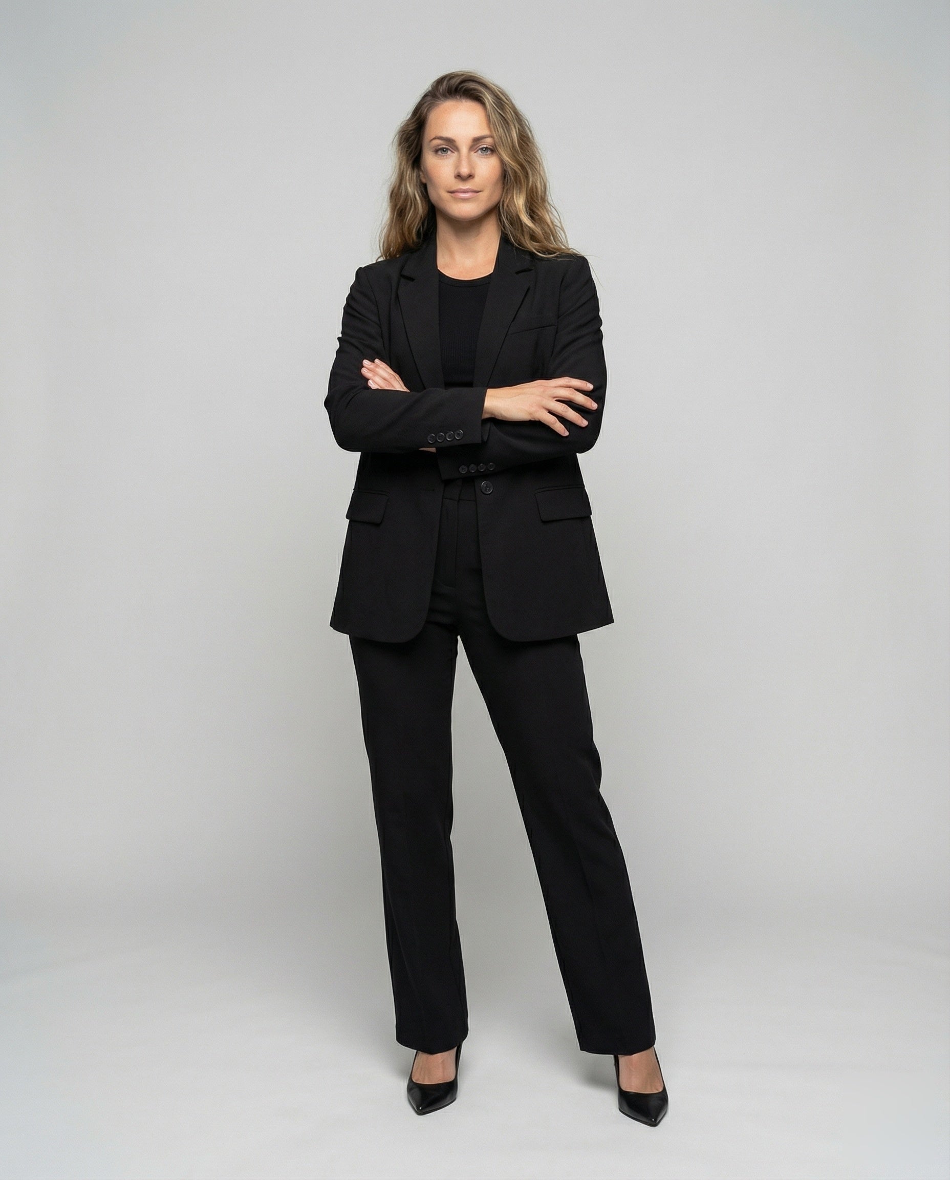 Completo Oversize Donna Blazer Lungo Linea Squadrata - Brentozzi