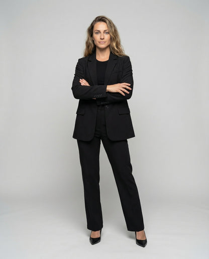 Completo Oversize Donna Blazer Lungo Linea Squadrata - Brentozzi