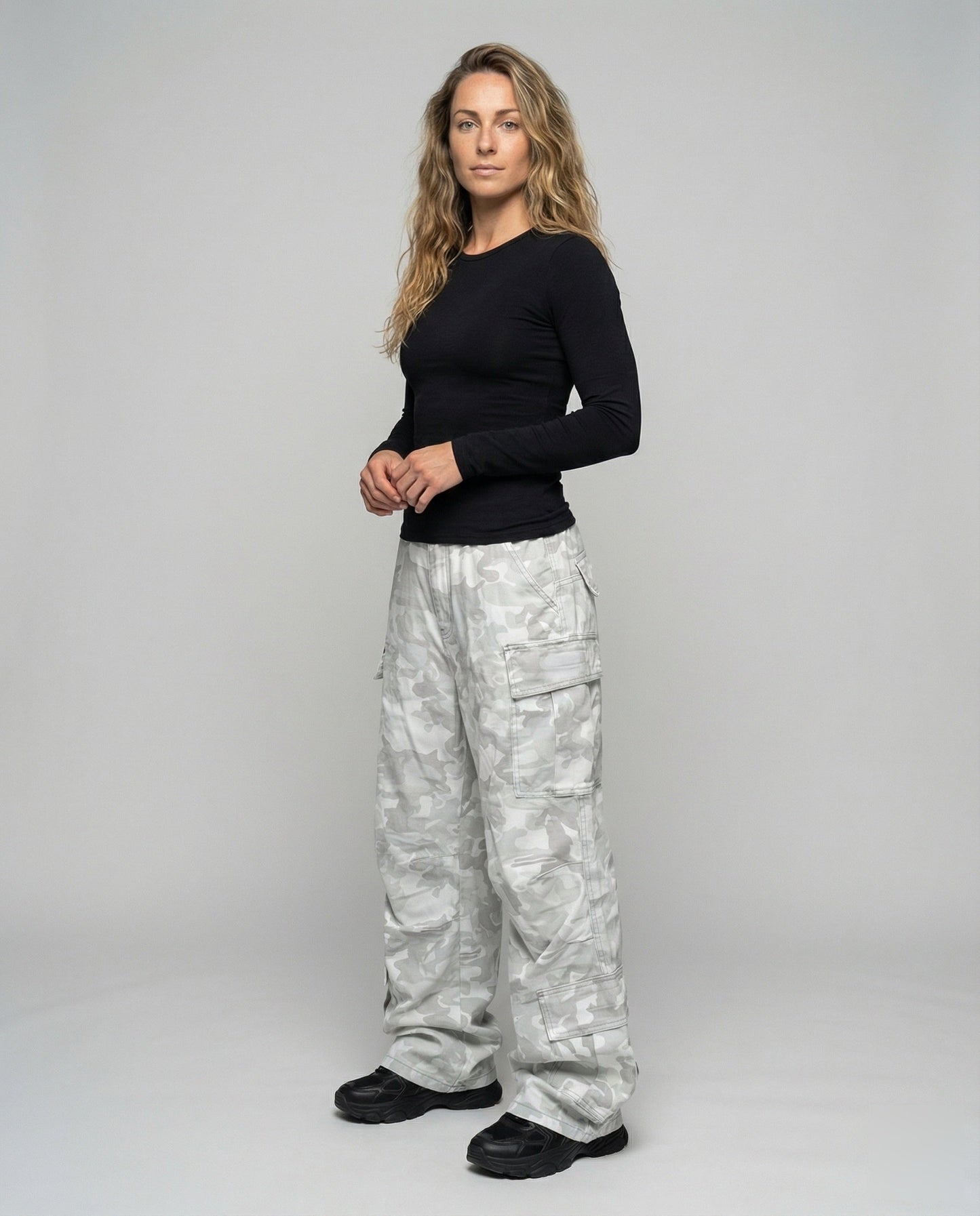 Pantaloni Cargo Unisex Tessuto Tecnico Vestibilità Regular - Brentozzi