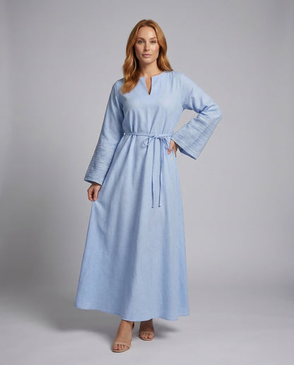 Abaya Donna Manica a Campana Cintura in Vita - Brentozzi