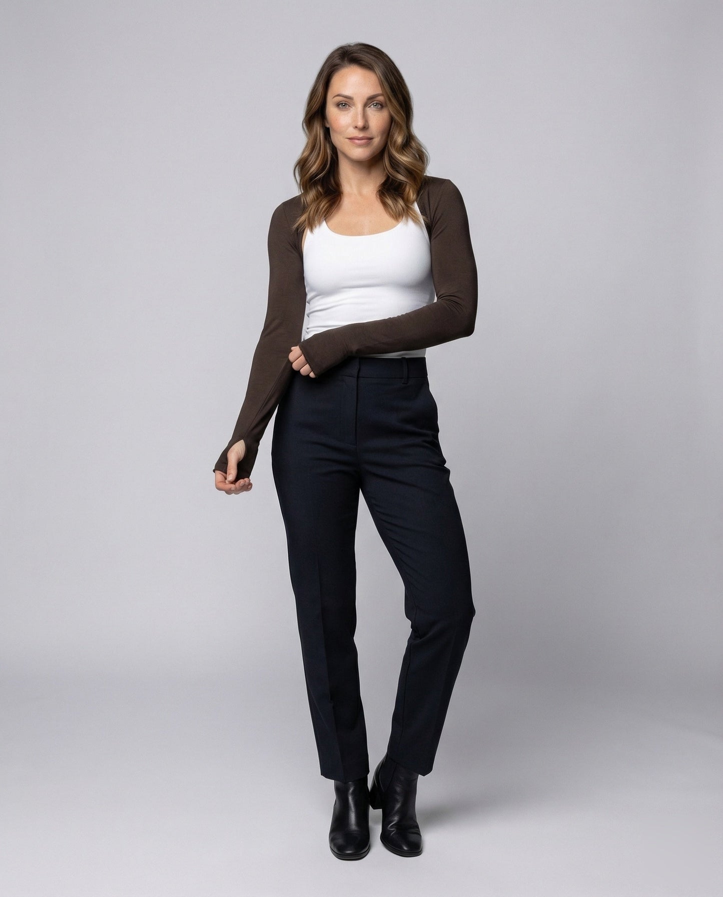 Bolero Donna Maglia Sottile Spalle Raglan Slim Fit - Brentozzi