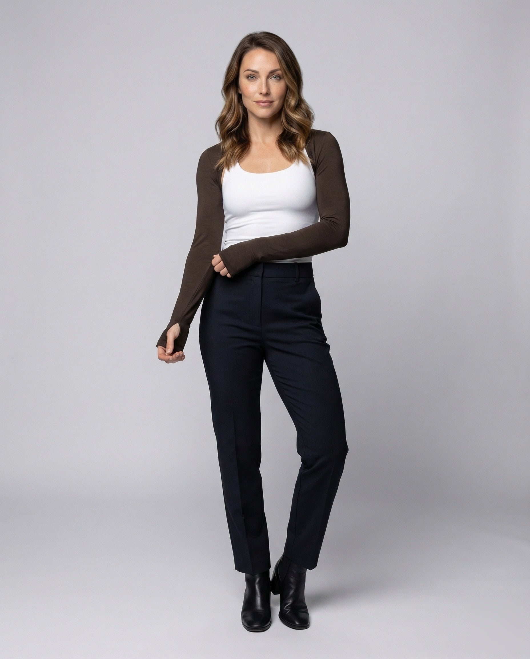Bolero Donna Maglia Sottile Spalle Raglan Slim Fit - Brentozzi