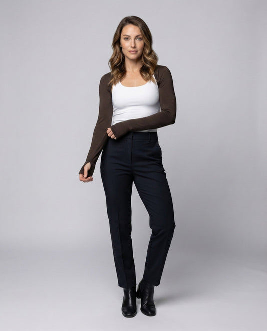 Bolero Donna Maglia Sottile Spalle Raglan Slim Fit - Brentozzi
