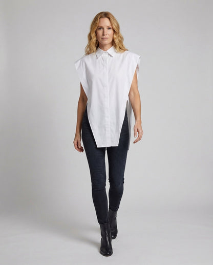 Gilet Donna con Scollo a V Stile Architettonico - Brentozzi