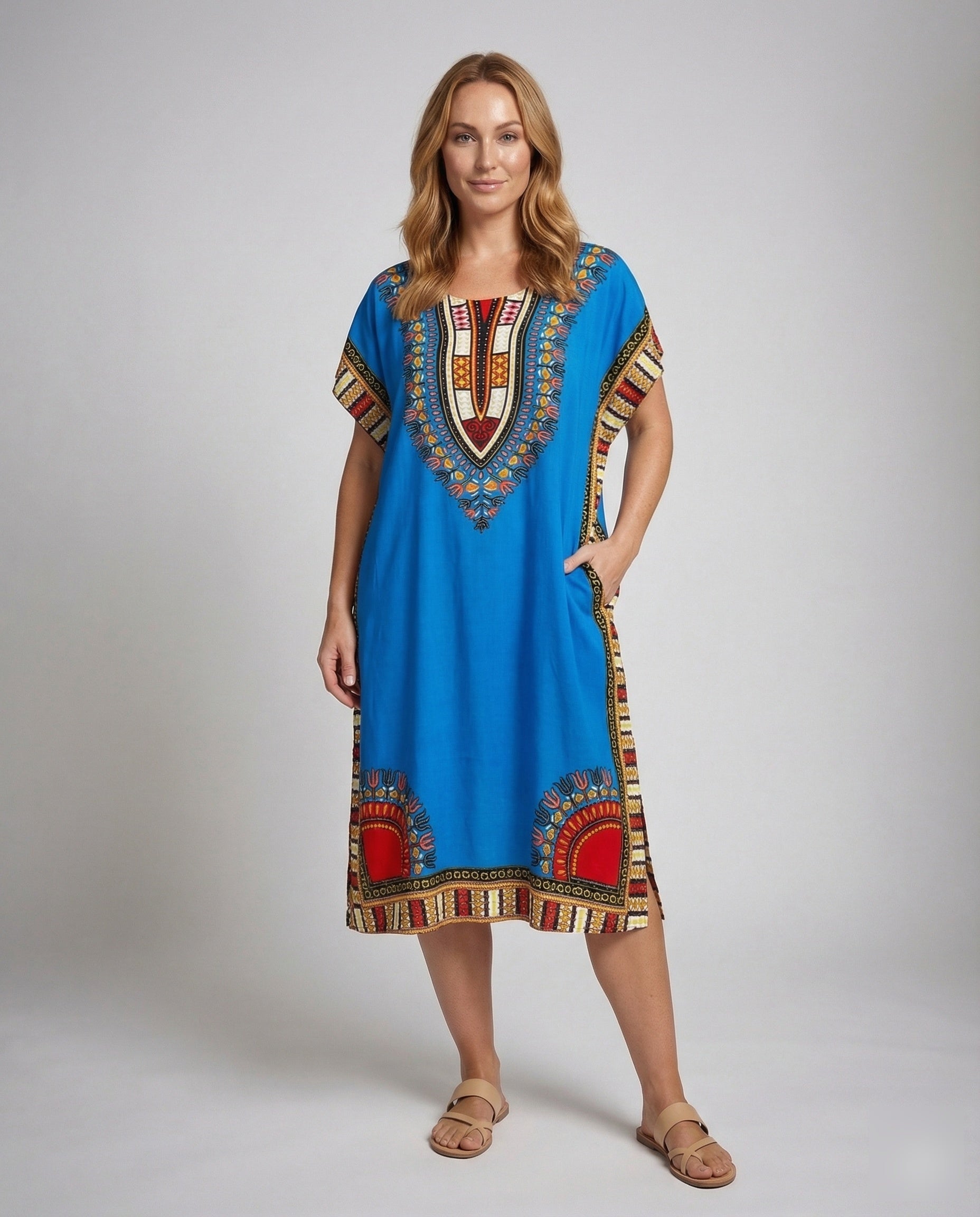 Abito Kaftano Donna Stile Etno Taglio Oversize - Brentozzi