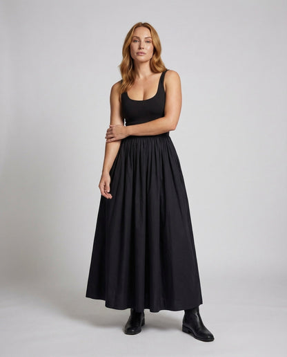 Abito Maxi Donna Bustier Gonna Arricciata - Brentozzi