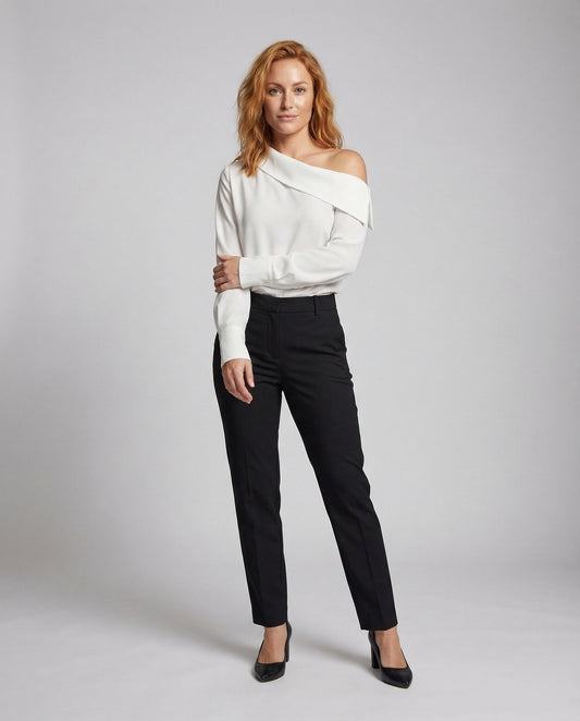 Camicia Donna Effetto Seta Collo a Risvolto Polsini - Brentozzi