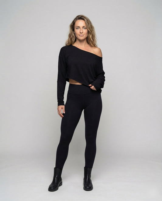 Completo Lounge Donna Scoperta Leggings Vita Alta - Brentozzi
