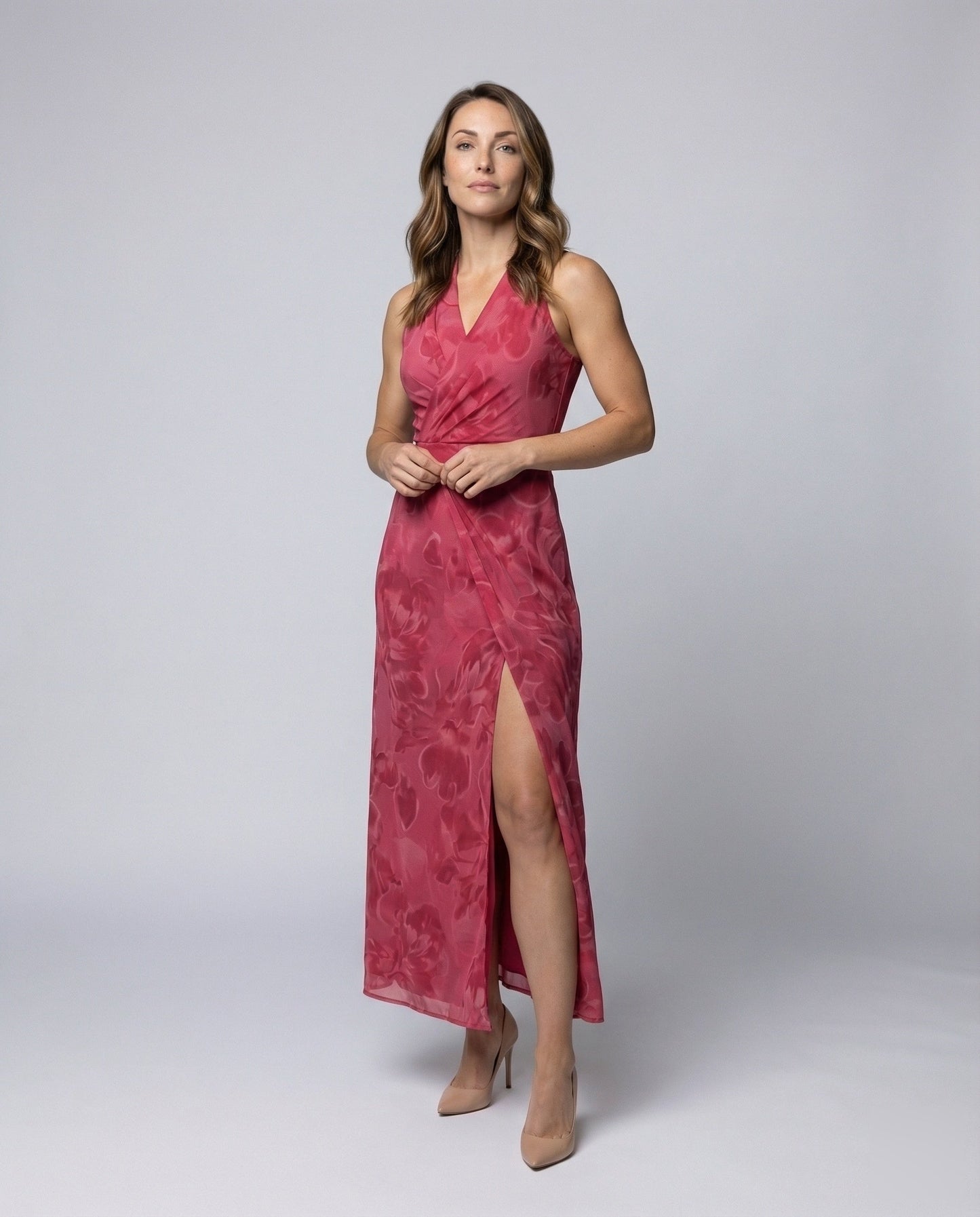 Abito Maxi Donna Effetto Seta con Corsetto Slim - Brentozzi
