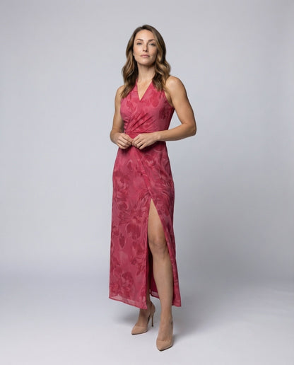 Abito Maxi Donna Effetto Seta con Corsetto Slim - Brentozzi