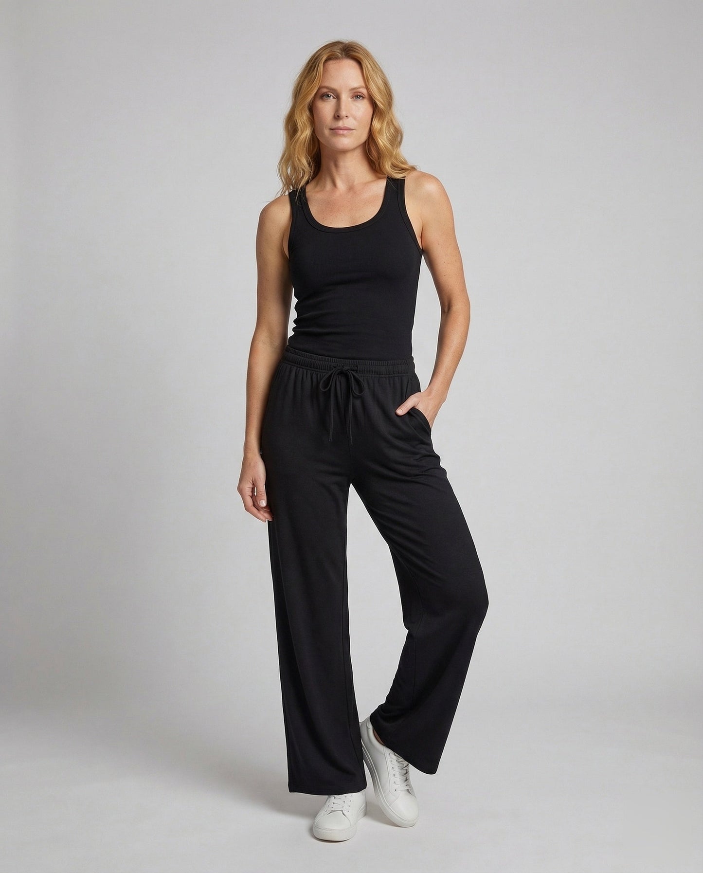 Abito A-Linea Donna in Crepe con Tasche Laterali - Brentozzi